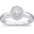 14K White Gold Diamond Ring - 0.16 Ct.