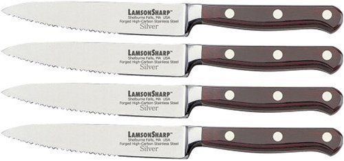 LamsonSharp 4-Piece Serrated Steak Knife Set