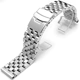 22Mm Super Engineer Type Ii Solid Stainless Steel Straight End Watch Band-Push Button (848568004623)