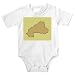 Onesie with geographical, map, \