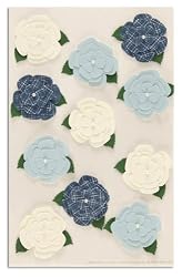 Martha Stewart Crafts Stickers Gardenia White/Blue By The Package