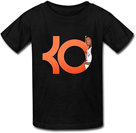 KTIY 6-16 Years Old Children 2016 West Baskebtall Final Kevin 35# Durant T-shirts Black Size L