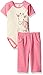 Touched by Nature Baby Girls' Organic Bodysuit and Pant Set