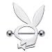 Licensed Playboy Bunny Logo Nipple Ring Shield