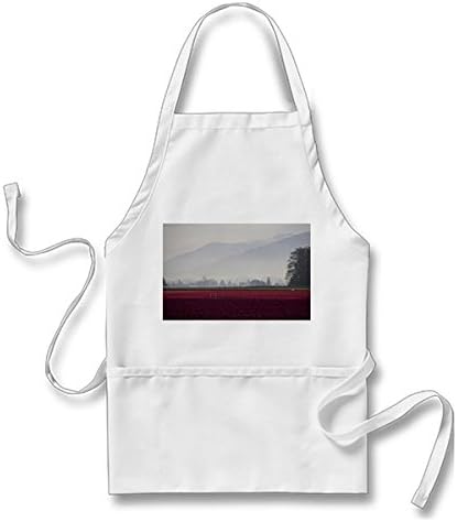DiDiy Tulips Fields In The Morning Light Adult Apron