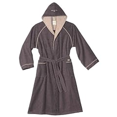 Tom Tailor 100500/902/703 Wellness-Bademantel, mit Kapuze, Gr. L, grau