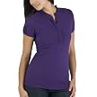 Merona® Short-Sleeve Ruffled Polo - Grape Magic