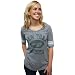 NFL Women's New York Jets Vintage Triblend Short Sleeve Crew Neck Tee