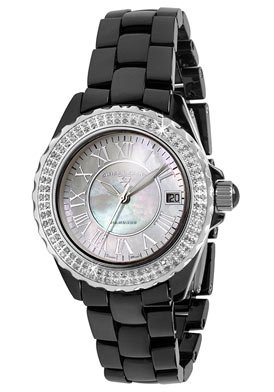 Review Swiss Legend Women's 20051-WBKWSR Karamica Black High Tech Ceramic Diamond Watch