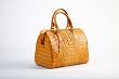 Crocodee Yellow Crocodile Leather Ginnie Satchel Handbag Purse