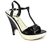 PATENT T-STRAP HEEL