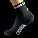 Sporting Goods : Assos Spring/Fall Coolmax Cycling Socks - Black - 2100.103.1