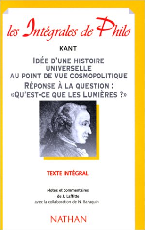 Idée d'une histoire universelle au point de vue cosmopolitique