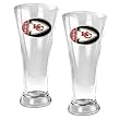 Kansas City Chiefs 2pc 19oz Pilsner Glass Set NFL Football