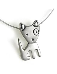 Spunky Puppy Sterling Silver Charm Necklace