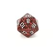 Chessex Speckled 16mm d20 Dice, Silver Volcano with numbers
