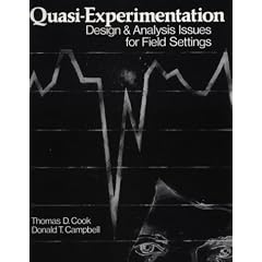 Quasi-experimentation: Design and Analysis Issues for Field Settings