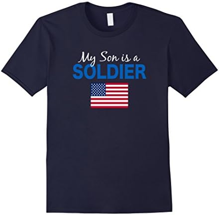 Men's My Son is a Soldier T-shirt military family XL Navy