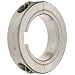 Ruland Two-Piece Clamping Shaft Collar With Keyway, Stainless Steel