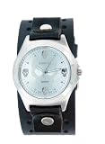 Nemesis Tattoo Band Leather Cuff Watch