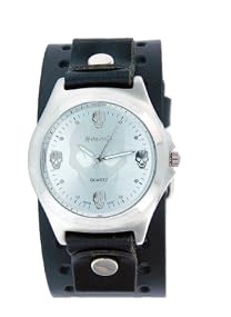 Nemesis Tattoo Band Leather Cuff Watch