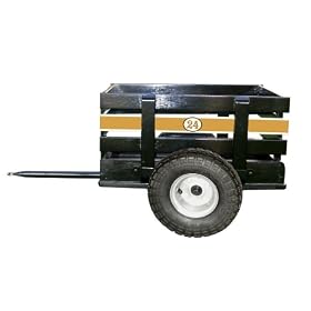 Unimax Tow Trailer for Pit Wheeler Tricycles (Black/Yellow)