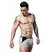 Men's Sexy Soft Low Rise Ribbed Modal Boxer Briefs