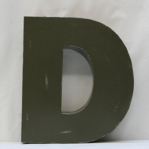 Metal Graphite Block Letter D