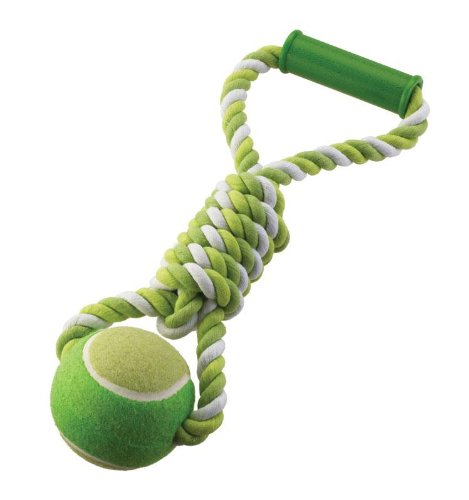 Ethical Pet Mega Twister Heavy Twisted Mega Ball Tug 17-Inch Dog Toy