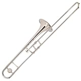 Mendini Nickel Plated B Flat Trombone - B00247PMV4