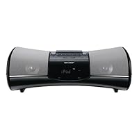 Sharp DKA1 i-Elegance Music System with Alarm Clock for iPod (Black)