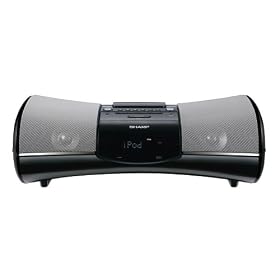 Sharp DKA1 i-Elegance Music System with Alarm Clock for iPod (Black) by Sharp
