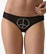 OnGossamer Signs Of The Times Crystal Embellished Hip Bikini Panty