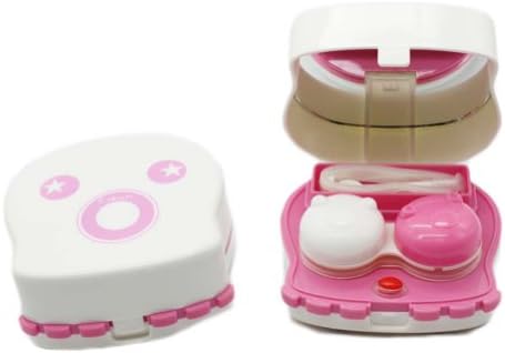Elleables Electric Contact Lens Auto Cleaner Washer Cleaning Device Good Gift (Fuchsia)