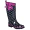 Zenia Printed Rain Boots - Polka Dot