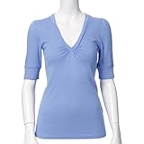 ĒlI40%OFF three dots 1/2 SLV V-NECK W/SHIRRING / X[hbc : VlbN ySALE/Z[z