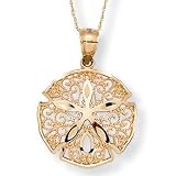 10k Sand Dollar Pendant