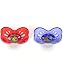 2- Pack Brites Pacifiers - red/blue, one size