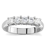 Platinum Five-Stone Diamond Band (G/VS2, 3/4 ct. tw.)