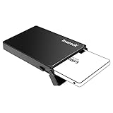 [USB 3.0 &amp; SSDに最適化、工具不要]Inateck 2.5型 USB 3.0 HDDケース外付け 2.5インチ厚さ9.5mm/7mmのSATA-I, SATA-II, SATA-III, SATA HDD/SSDに対応、着脱は工具不要、UASPサポート【カラー：ブラック】