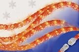 18 Feet Red Crystal Iced Rope Christmas Lights #ES64-218