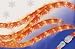 18 Feet Red Crystal Iced Rope Christmas Lights