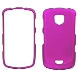 GTMax Hard Rubber Snap On Protector Cover Case - Purple for Samsung Droid C ....
