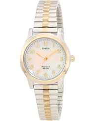 Timex Womens T2M828 Elevated Classics Dress Two-Tone Expansion Band Watch