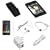 USB Data Cable + USB Car Charger + USB Home Charger + Black Rubber Silicone Skin Case + Elastic Armband + Clear Reusable LCD Screen Protector + White 3.5mm Stereo Headset for Apple Ipod Touch Itouch 8GB 16GB 32GB 2G 2nd Generation