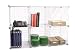 Tools & Hardware : Custom Stacking Wire Cubes - White - Set of 6 - 3 Colors