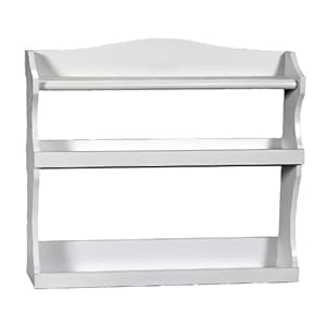 Küchenregal CUISINE weiß im Landhausstil Tellerregal Shabby aus Holz