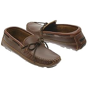 Minnetonka Mens Double Bottom Cowhide Driving Moc Moccasins by Minnetonka