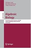 Algebraic Biology: Second International Conference, AB 2007, Castle of Hagenberg, Austria, July 2-4, 2007, Proceedings