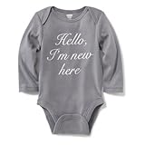オールドネイビー OLD NAVY/ グラフィックボディスーツ ハローマイネームイズ ロンパース長袖 12～18ヶ月【並行輸入】